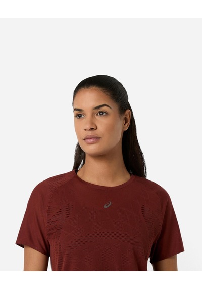 Asics Metarun Ss Top Kadın Bordo Kısa Kollu Tshirt 2012d418-200