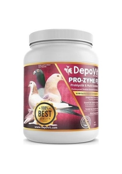 Depovit Prozyme F5 Probiyotik ve Multienzimler Güvercin Tavuk Horoz Papağan Muhabbet Kuşu