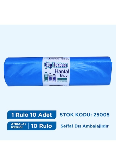 Egeplast Çöp Torbası Hantal Boy Limon Kokulu 100X150 Kl 10 Rl