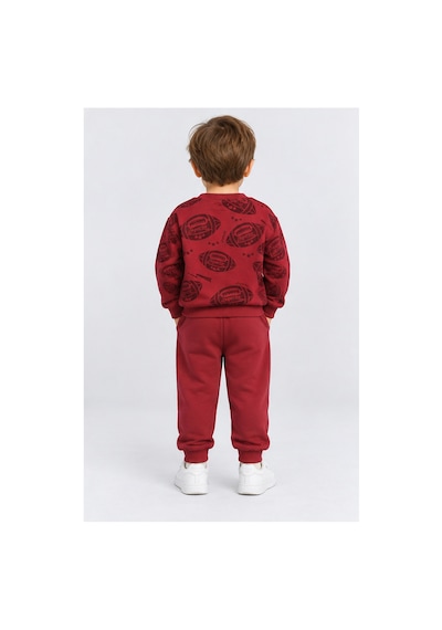 Ahengim Erkek Çocuk Rugby Topu Baskılı Pamuklu Sweatshirt Ve Pantolon Eşofman Takımı Ak119 Kırmızı Ahengim Erkek Çocuk Rugby Topu Baskılı Pamuklu Sweatshirt Ve Pantolon Eşofman Takımı Ak119 Kırmızı