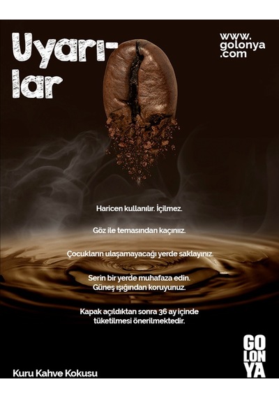 Golonya Kuru Kahve Kokulu Cam Şişe Kolonya 250 ML
