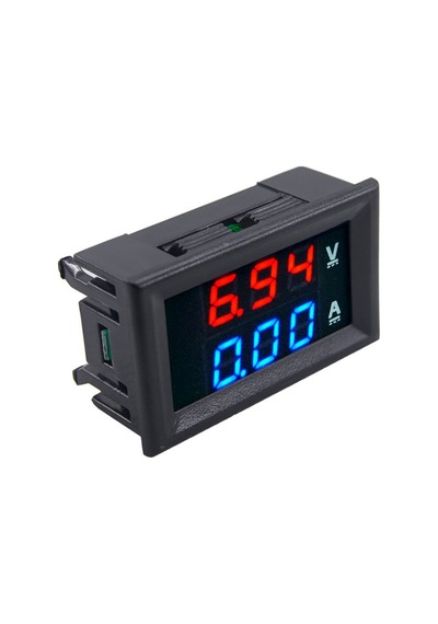 Symbee Dijital Voltmetre Ampermetre - 0-100v 10a Çift Gösterge Led Ekran
