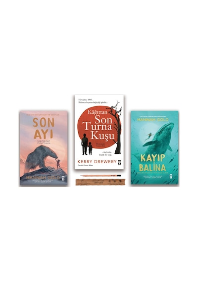 Genç Timaş Son Ayı - Kayıp Balina - Kağıttan Son Turna Kuşu Set 3 Kitap