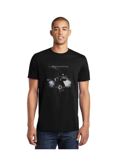 Apocalyptica Symphony Baskılı Siyah Erkek Tshirt