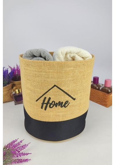 Digithome Hasır Çok Amaçlı Düzenleyici Organizer Mini Yuvarlak Saksılık Siyah - Cly-j1025 Siyah