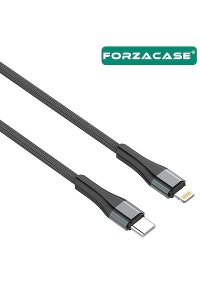 Forzacase Fc853 18w 3a Type-c To Lightning Örgülü Şarj Ve Data Kablosu 1 M