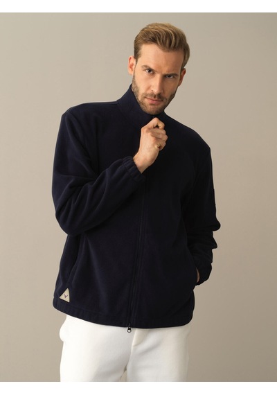 Lacivert Regular Fit Dik Yaka Polar Mont 350152