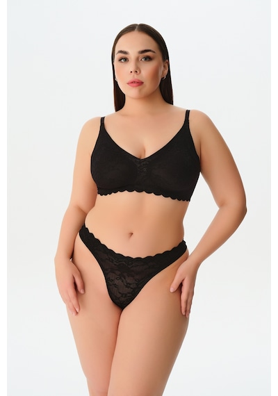Suwen Invisible Soft Dantelli String Külot Sw5988012 Siyah