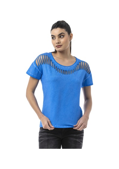 Wt388 Powermuse Graphic Women S T-shirt Fearless Chic Edition Çok Renkli