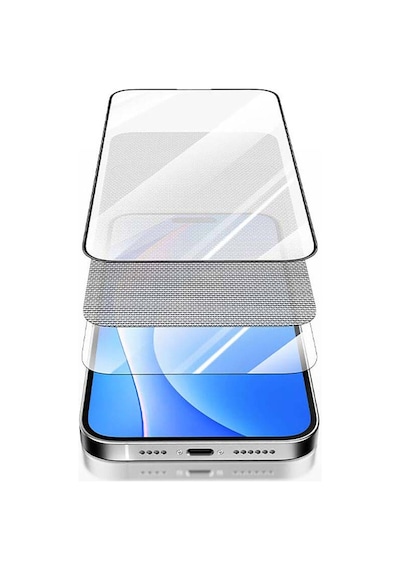 Apple iPhone 15 Uyumlu Plus Recci Rsp-a03sd 3d Hd Full Transparan Temperli Cam Ekran Koruyucu