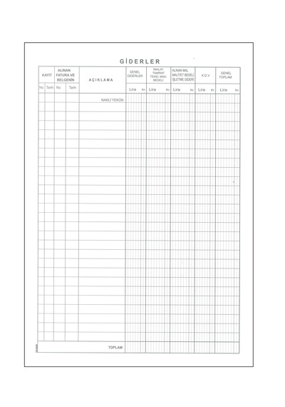 Yumuşak Kapak 25x35 İşletme Defteri 40yaprak