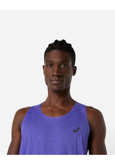 Asics Metarun Sınglet Erkek Mavi Atlet 2011d508-400