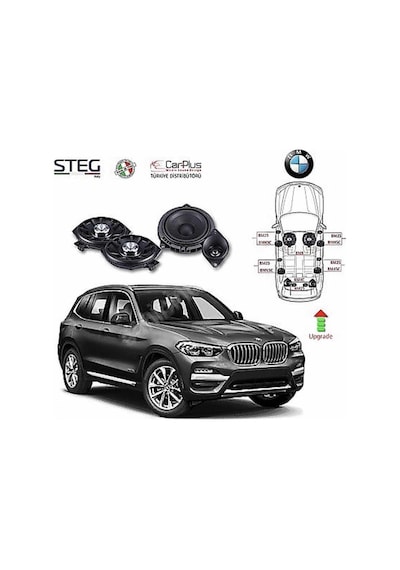 BMW X1 - X3 - X5 - X6 - X7 Serisi STEG İtaly Hoparlör Kiti
