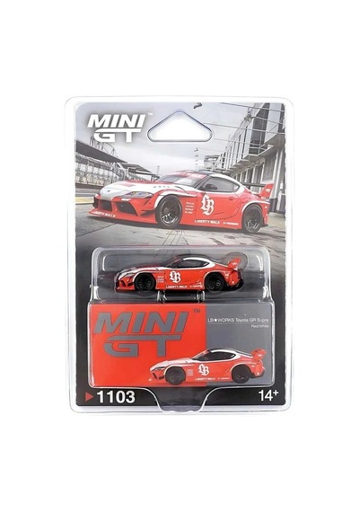 Mini Gt Lb Works Toyota Gr Supra Red/white