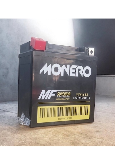 Monero 12v 12ah Amper Jel Akü Ytx14-bs 14 Amper Ebatlarında Motosiklet - Atv Akü Ebatlar: 151 87 145mm