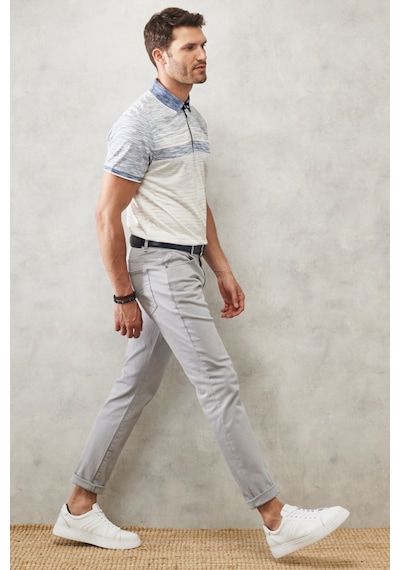 Ac&co Erkek Grı 360 Derece Her Yöne Esneyen Rahat Slim Fit Pantolon Gri