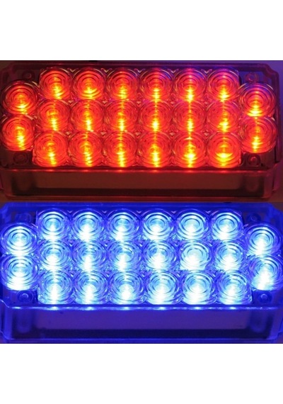 Drstuningistanbul Flaşlı Ikaz Lambası 44 Led (Kırmızı-Mavi) / Lapa17