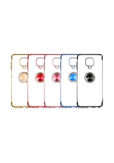 Redmi Note 9 Pro Yüzüklü Köseleri Renkli Seffaf Kamera Kor Kilif 434322262