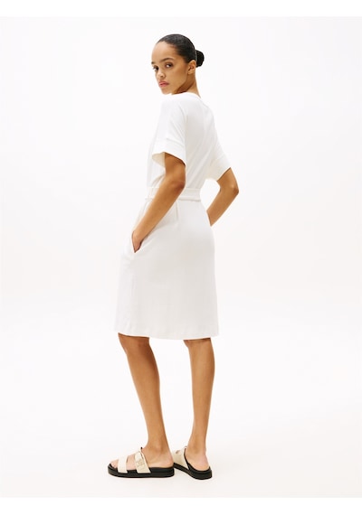 Tommy Hilfiger Modern Cody Dress Kadın Beyaz Elbise - Ww0ww45520 Beyaz
