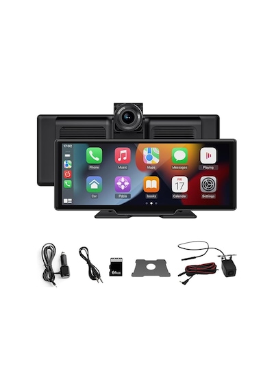 Araba Dvr Ekran, 10.26 İnç Ips Ekran, Kablosuz Carplay Ve Android Auto, 170 Ön Kamera