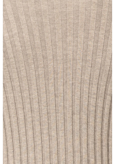 Ateş Triko Erkek Balıkçı Yaka Slim Fit Fitilli Triko Kazak 6091288 Gri