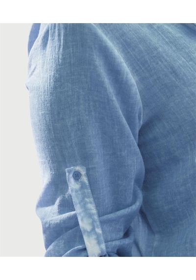 Bulalgiy Kadın Mavi Dantelli Tunik - Bga233591-mavi