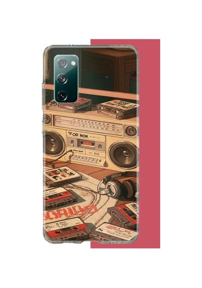 Samsung Galaxy S20 Fe Uyumlu 90'lar Kaset2 Baskılı Silikon Kılıf Renkli