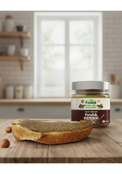 Fındık Kabuğu Türk Kahveli %70 Fındık Ezmesi 200 Gr