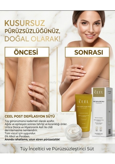 The Ceel Post Depilatory Milk 80ml - Tüy İnceltici Ve Pürüzsüzleştirici Süt
