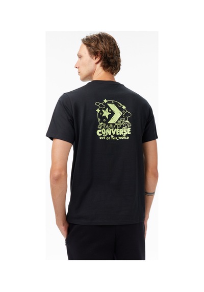 Converse Baskılı Erkek Siyah T-shirtcvm5t185