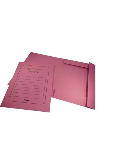 Özkan Tam Kapaklı Dosya 50'li Paket Pembe Telsiz 34x27 Cm Pembe