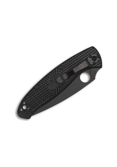 Spyderco Resilience Black Lightweight Black Blade Plainedge Kamp Çakı Siyah
