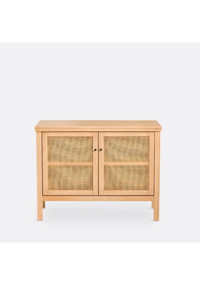 Altea Rattan Detaylı Basic Masif Ahşap Büfe