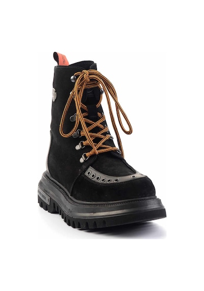 Bambi Black Hakiki Deri Erkek Bot & Bootie Hd1777061902 Black