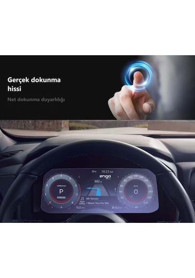 Nissan Qashqai 12.3 İnç Dijital Gösterge Ekran Koruyucu Nano