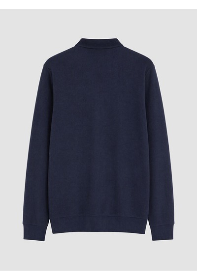 Lcwaıkıkı Classic Lacivert Polo Yaka Erkek Sweatshirt