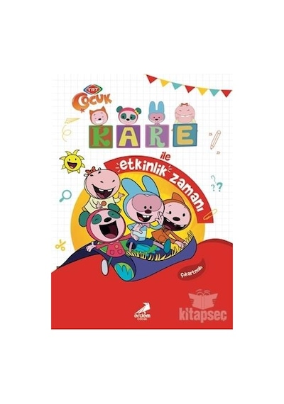 Kare İle Etkinlik Zamanı - Erdem Çocuk Yayınları