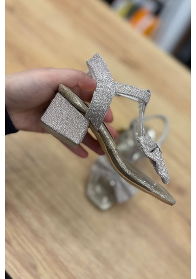 Rocky Mat Rose Golt Kız Çocuk Topuklu Ayakkabı-mat Rose Gold Altın