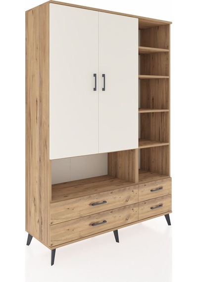 Hyperion Dolap 10 Raflı 4 Çekmeceli 2 Kapaklı 132x44x195 Çam-aytaşı/çam Aytası/atlas Çam Hyperion Dolap 10 Raflı 4 Çekmeceli 2 Kapaklı 132x44x195 Çam-aytaşı/çam Aytası/atlas Çam