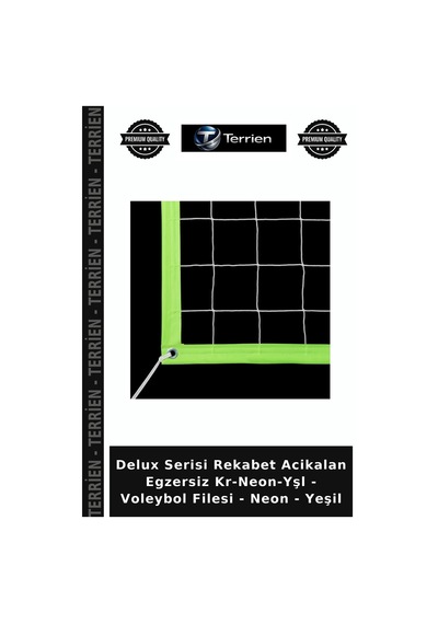 Delux Serisi Rekabet Acikalan Egzersiz Kr-neon-yşl - Voleybol Filesi - Neon - Yeşil