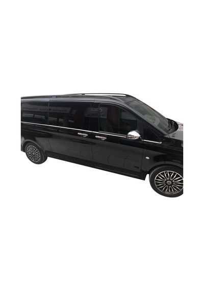 Mercedes Vito/w447 Uyumlu Cam Alt Çıtaları 8 Parça Kısa Şasi 2014 Ve Üzeri Paslanmaz Krom