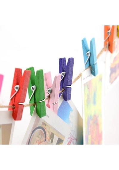 Karışık Mini Ahşap Mandal 2.5 Cm 50 Adet 2 Tr Diğer