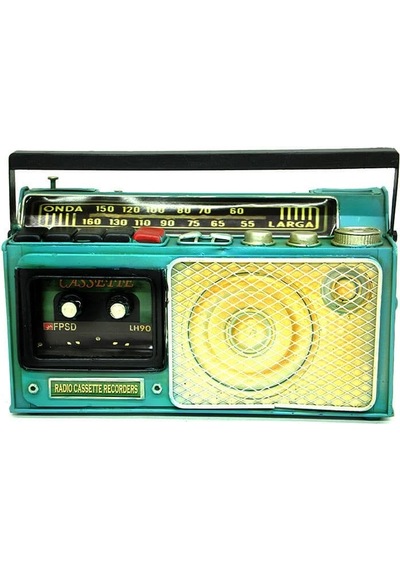 Dekoratif Metal Radyo Kumbara C0313