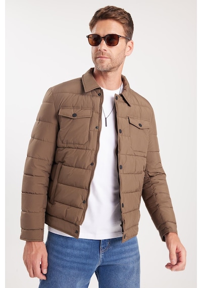 Tudors Erkek Regular Fit Klasik Kesim Çift Cepli Çıtçıt Kapamalı Kahverengi Mont-41603 Kahverengi Tudors Erkek Regular Fit Klasik Kesim Çift Cepli Çıtçıt Kapamalı Kahverengi Mont-41603 Kahverengi
