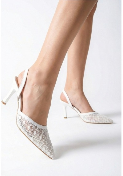 Giamgia Kadın Dantel İşlemeli Sivri Burun İnce Topuklu Stiletto Gelin Abiye Ayakkabı-2319 Beyaz Giamgia Kadın Dantel İşlemeli Sivri Burun İnce Topuklu Stiletto Gelin Abiye Ayakkabı-2319 Beyaz