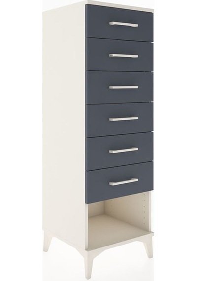 Hyperion Dolap 6 Çekmeceli 44x44x134 Aytaşı-antrasit Aytaşı Hyperion Dolap 6 Çekmeceli 44x44x134 Aytaşı-antrasit Aytaşı