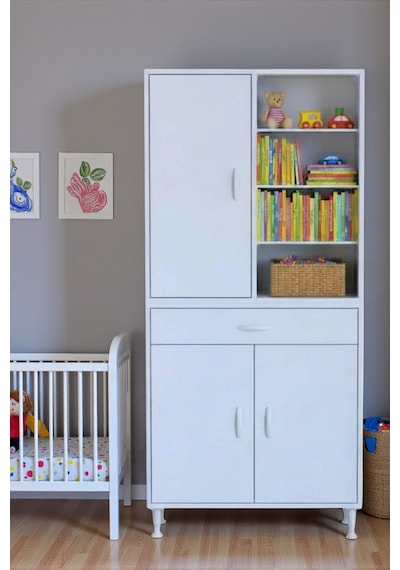 Eliusta Funci Beyaz Renk G:70 Cm Banyo Dolabı 3 Kapaklı 7 Raflı Dolap 70x173x32,5 Cm Boyutlarında Dolap Beyaz Eliusta Funci Beyaz Renk G:70 Cm Banyo Dolabı 3 Kapaklı 7 Raflı Dolap 70x173x32,5 Cm Boyutlarında Dolap Beyaz