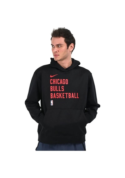 Nike Chicago Bulls Nba T-shirt Erkek Pamuklu Logolu Tişört Siyah Siyah
