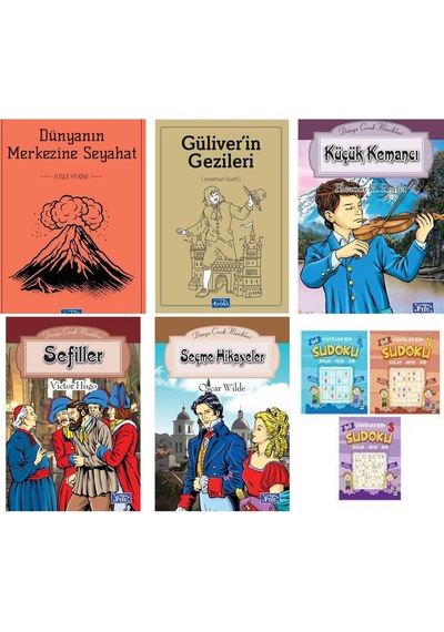 Parıltı Yayınları 5 Li Kitap Okuma Seti Ve Çoçuklar İçin Su Doku Seti