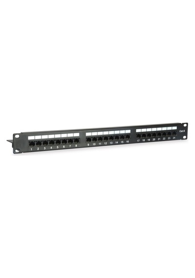 24 Port Dolu Cat6 Utp Patch Panel